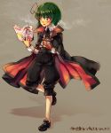  androgynous antenna antennae arai_kuma cape green_eyes green_hair magazine reverse_trap short_hair solo touhou wriggle_nightbug 