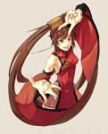  china_dress chinadress chinese_clothes detached_sleeves guilty_gear hair_ring kuradoberi_jam long_hair red_eyes rei_(pixiv_187780) twintails 