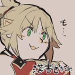  blonde_hair fate/apocrypha fate/grand_order fate_(series) green_eyes lowres mordred_(fate) mordred_(fate)_(all) takatsuki_nato 