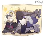  2girls all_fours angry armor armored_dress blonde_hair blue_eyes blush box braid clenched_teeth cramped fate/grand_order fate_(series) gloves headpiece in_box in_container jeanne_d&#039;arc_(alter)_(fate) jeanne_d&#039;arc_(fate) jeanne_d&#039;arc_(fate)_(all) long_hair multiple_girls platinum_blonde short_hair single_braid star teeth yellow_gloves yuri 