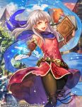  bare_shoulders bracelet fire_emblem fire_emblem:_akatsuki_no_megami fire_emblem_cipher half_updo jewelry micaiah nij_24 official_art silver_hair 