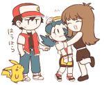  blue_(pokemon) blue_(pokemon)_(classic) crystal_(pokemon) engsc hug lowres pikachu pokemon pokemon_(game) pokemon_gsc red_(pokemon) red_(pokemon)_(classic) shy 