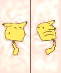  chibi dakimakura no_humans parody pikachu pokemon pokemon_(creature) rias-shiki_kawaii sleeping 