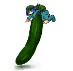  bag blue_hair cucumber hat kawashiro_nitori minigirl pentagon touhou 