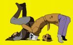  dc_comics german_suplex male multiple_boys nite_owl rorschach simple_background suplex uso_(stsksyc) watchmen wrestling 