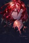  androgynous character_name colored_eyelashes estrie hair_between_eyes houseki_no_kuni necktie red_eyes redhead shinsha_(houseki_no_kuni) solo sparkle upper_body 