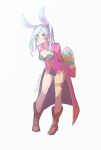  1girl animal_ears artist_request blush bunny_girl bunny_tail detached_collar egg fake_animal_ears female_my_unit_(fire_emblem:_kakusei) fire_emblem fire_emblem:_kakusei fire_emblem_heroes highres leotard long_hair mamkute my_unit_(fire_emblem:_kakusei) rabbit_ears solo tail twintails white_hair 