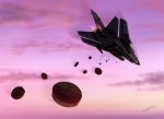  ace_combat ace_combat_zero afterburner aircraft airplane clouds commentary_request galm_team highres military military_vehicle no_humans shadow signature sky surstromming thompson tornado_(airplane) 