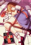  2girls alice_margatroid artist_request book capelet character_request dress highres hourglass legs multiple_girls paper shoes sleeping touhou 