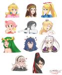  amulet armor bayonetta bayonetta_(character) beehive_hairdo black_hair blonde_hair blue_bodysuit blue_eyes blue_hair blush bodysuit cape doubutsu_no_mori eyeshadow female_my_unit_(fire_emblem:_kakusei) female_my_unit_(fire_emblem_if) fire_emblem fire_emblem:_kakusei fire_emblem_if glasses green_eyes green_hair hair_between_eyes hairband highres kid_icarus kid_icarus_uprising lips lipstick long_hair looking_at_viewer lucina makeup mamkute super_mario_bros. metroid mole mole_under_mouth my_unit_(fire_emblem:_kakusei) my_unit_(fire_emblem_if) palutena pointy_ears ponytail princess_peach princess_zelda robe rosetta_(mario) samus_aran sarukaiwolf short_hair silver_hair skin_tight super_mario_bros. super_mario_galaxy super_smash_bros. tank_top the_legend_of_zelda the_legend_of_zelda:_twilight_princess twintails villager_(doubutsu_no_mori) white_hair white_skin wii_fit wii_fit_trainer zero_suit 