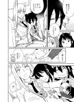  animal_ears blazer breast_grab cardigan comic fake_animal_ears grabbing highres jacket katou_asuka kuroki_tomoko long_hair monochrome necktie nemoto_hina sample sleeping tamura_yuri watashi_ga_motenai_no_wa_dou_kangaetemo_omaera_ga_warui! 