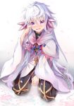  1girl board_game fate_(series) go highres long_hair looking_at_viewer merlin_(fate/stay_night) nahaki solo violet_eyes white_hair 