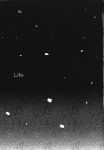  black_background comic greyscale highres mizumoto_tadashi monochrome no_humans snow snowing text text_only_page touhou 