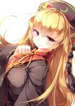  1girl absurdres blonde_hair highres junko_(touhou) kanzakietc long_hair looking_at_viewer solo touhou upper_body 