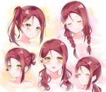  1girl braid hair_ornament lemon_t long_hair looking_at_viewer love_live! love_live!_sunshine!! open_mouth redhead sakurauchi_riko smile solo 