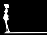  black highres monochrome shindou_chihiro silhouette vector vector_trace 