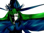  green_hair hat long_hair mima mnk touhou wizard_hat 