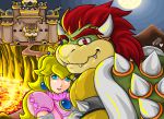  bowser castle lava mario nintendo princess_peach super_mario_bros. wink 