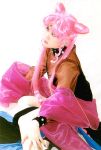  asian bishoujo_senshi_sailor_moon black_lady buns chibi_usa cosplay long_hair photo pink_hair wicked_lady 