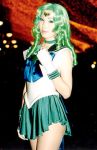  asian bishoujo_senshi_sailor_moon cosplay green_hair kaiou_michiru long_hair photo sailor_fuku sailor_neptune 