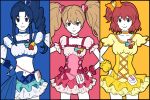  aisaka_taiga bad_id bicci column_lineup cosplay cure_berry cure_berry_(cosplay) cure_peach cure_peach_(cosplay) cure_pine cure_pine_(cosplay) fresh_precure! fresh_pretty_cure! futari_wa_pretty_cure kawashima_ami kitamura_eri kushieda_minori magical_girl multiple_girls precure seiyuu_connection seiyuu_joke toradora! 