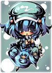  chibi cirno daiyousei dango_mushi hair_bobbles hair_ornament hat kawashiro_nitori touhou 