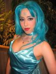  bishoujo_senshi_sailor_moon blue_hair cosplay curly_hair kaiou_michiru long_hair photo sailor_neptune 