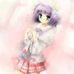  alternate_costume alternate_hairstyle blush casual contemporary hat patchouli_knowledge pino_(birthdayparty) pino_(pixiv) purple_eyes purple_hair skirt solo touhou violet_eyes 