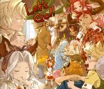  5boys 6+girls absurdres alec_(granblue_fantasy) algeiba alternate_hairstyle ardora beard blonde_hair bubble_blowing carrying casual chewing_gum child cow_horns doll dragon draph english erune facial_hair father_and_daughter fire flying_sweatdrops food food_on_face goggles granblue_fantasy hair_intakes hair_over_one_eye highres horns io_euclase lyria_(granblue_fantasy) minaba_hideo multiple_boys multiple_girls naoise narmaya_(granblue_fantasy) official_art plaid pointy_ears redhead redluck scathacha_(granblue_fantasy) shoulder_carry stuffed_animal stuffed_toy suspenders sweatdrop syr_(granblue_fantasy) teddy_bear twintails vee_(granblue_fantasy) yaia_(granblue_fantasy) 