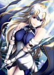  blonde_hair blue_eyes jeanne_of_arc long_hair warrior 