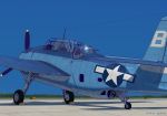  airfield artist_name dated day gun highres machine_gun mumyoudou no_humans outdoors propeller real_life roundel sky tbf_avenger turret us_navy weapon wheel 