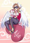  1girl angel angel_wings chocolate flower heart highres kurisu_ams priscille valentine wings 