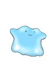  alternate_color animated animated_gif commentary creature ditto eevee full_body gen_1_pokemon jumping looking_at_viewer motion_lines no_humans pokemon pokemon_(creature) redjiggs shiny_pokemon smile solo standing star transformation transformed_ditto transparent_background 
