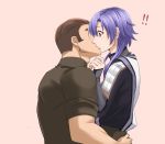  !! blush brown_hair fire_emblem fire_emblem_echoes:_mou_hitori_no_eiyuuou hug kakiko210 kiss leo_(fire_emblem) long_hair pink_background purple_hair simple_background valbar_(fire_emblem) violet_eyes yaoi 