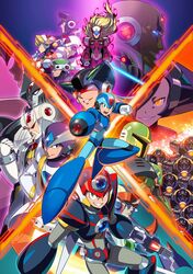  aiming_at_viewer arm_cannon armor axl bald capcom character_request helmet highres looking_at_viewer multiple_boys official_art power_armor rockman rockman_x rockman_x5 rockman_x6 rockman_x7 rockman_x8 sigma vava weapon x_(rockman) zero_(rockman) 