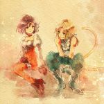  1boy 1girl commentary_request final_fantasy final_fantasy_ix takanamushi 