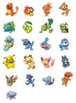  :d ^_^ bandanna bird black_eyes blush_stickers bow bowtie brown_eyes bulbasaur cat charmander chikorita chimchar closed_eyes commentary_request creature cyndaquil eevee elephant fangs fiery_tail fire full_body fushigi_no_dungeon gen_1_pokemon gen_2_pokemon gen_3_pokemon gen_4_pokemon jumping leaf looking_at_viewer looking_away looking_to_the_side lowres meowth miu_(pixiv358902) mudkip munchlax no_humans open_mouth phanpy pikachu piplup pixel_art pokemon pokemon_(creature) pokemon_fushigi_no_dungeon red_eyes riolu shinx simple_background sitting skitty smile squirtle standing torchic totodile treecko turtwig vulpix walking white_background yellow_eyes 