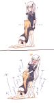  /\/\/\ 2girls 2koma ? abigail_williams_(fate/grand_order) absurdres bangs barefoot black_bow black_dress blonde_hair bloomers blue_eyes blush bow breasts butterfly closed_mouth comic commentary_request dress eyebrows_visible_through_hair fate/grand_order fate_(series) hair_between_eyes hair_bow hand_on_another&#039;s_head head_grab highres horn hug insect kneeling lavinia_whateley_(fate/grand_order) long_hair long_sleeves makano_mucchi multiple_girls no_hat no_headwear orange_bow parted_bangs polka_dot polka_dot_bow silver_hair sleeves_past_fingers sleeves_past_wrists small_breasts soles standing sweat tiptoes underwear very_long_hair violet_eyes wavy_mouth white_bloomers 