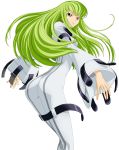  bodysuit c.c. cc code_geass green_hair highres kimura_takahiro long_hair render transparent transparent_background vector_trace yellow_eyes 