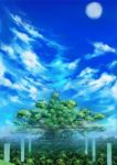  cloud clouds forest miyai_haruki nature scenery sky tree 