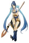  blue_hair breasts gloves izumi_(nagashi) izumi_(pixiv379968) judith long_hair pointy_ears solo tales_of_(series) tales_of_vesperia 