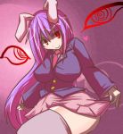  blazer bunny_ears hakika purple_hair red_eyes reisen_udongein_inaba skirt thigh-highs thighhighs touhou zettai_ryouiki 