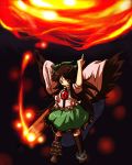  fire hakika reiuji_utsuho touhou wings 