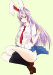  bad_id bunny_ears necktie purple_hair rabbit_ears red_eyes reisen_udongein_inaba takaharu touhou 