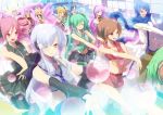  amane_luna aqua_hair blonde_hair brown_hair dancing drill_hair everyone fl-chan fl_studio hair_ornament hairclip hatsune_miku headphones kagamine_len kagamine_rin kaito kasane_teto long_hair megurine_luka meiko nagone_mako necktie pink_hair red_eyes ribbon short_hair takoluka tanupo twintails utau vocaloid voyakiloid wink yowane_haku 