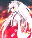  hair_ribbon red_eyes ribbon touhou white_hair yuzuki_gao 