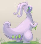 blue_eyes character_request goodra no_humans pokemon pokemon_(creature) saliva solo tail tesshii_(riza4828)