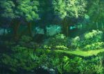  aruken commentary_request forest grass light_rays nature no_humans original outdoors scenery tree 