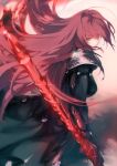  1girl an&#039;ninsou bangs bodysuit breasts fate/grand_order fate_(series) gae_bolg holding holding_weapon large_breasts long_hair pauldrons polearm purple_bodysuit purple_hair red_eyes scathach_(fate/grand_order) solo spear very_long_hair weapon 