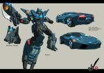  bayonet beam_gun blade car commentary crossover energy_gun epic glowing ground_vehicle k.i.t.t knight_rider lamborghini_reventon lens_flare light mask mecha motor_vehicle multiple_views ray_gun redesign robot science_fiction shiny signature transformers weapon 